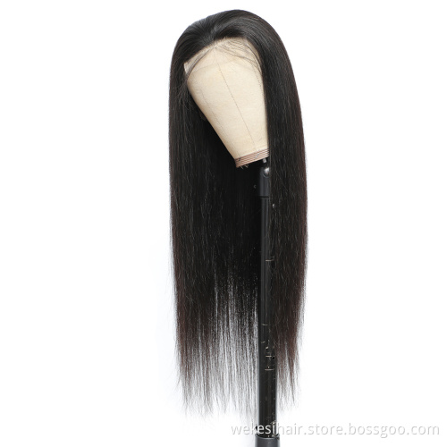 150% 180% 200% Wholesale 4X4 Lace Closure Wig Vendors 100% Cuticle Aligned Wig 4X4 Closure Natural Straight Human Hair Wigs